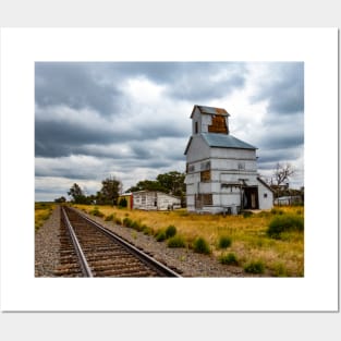 Old Silo by Railroad, Merino, Colorado Posters and Art